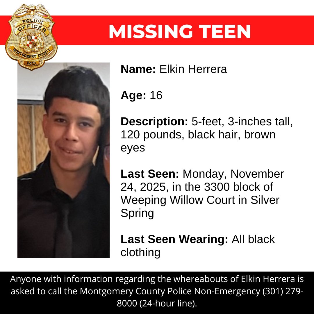 Montgomery County Department of Police tweet media