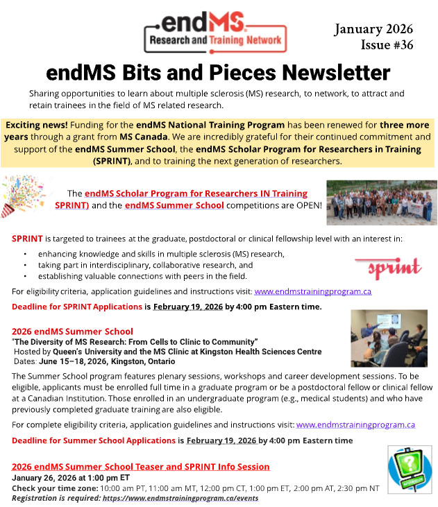 endMS Training Program tweet media