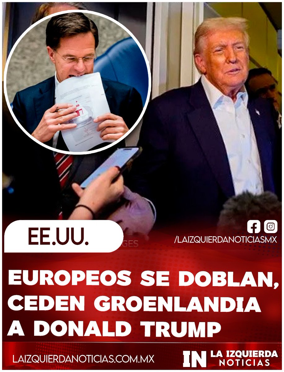 ¡COBARDES! Trump dijo que llegó a un acuerdo con el secretario general de la OTAN, Mark Rutte, sobre Groenlandia "Será muy beneficiosa para los Estados Unidos de América y para todos los países de la OTAN”, incluye la suspendió de amenazas de aranceles contra ocho países europeos