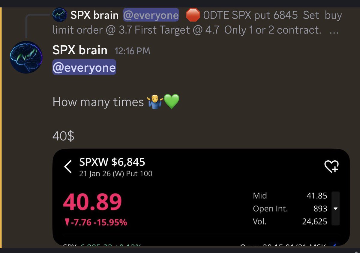 SPXbrain's tweet image. Today trading results 💚

Join us here 👉 discord.gg/YjYVwjuYE

#market #trading #TradingCommunity #TradingSignals $spy $tsla $nvda #0dte #OptionTrading #DayTrader