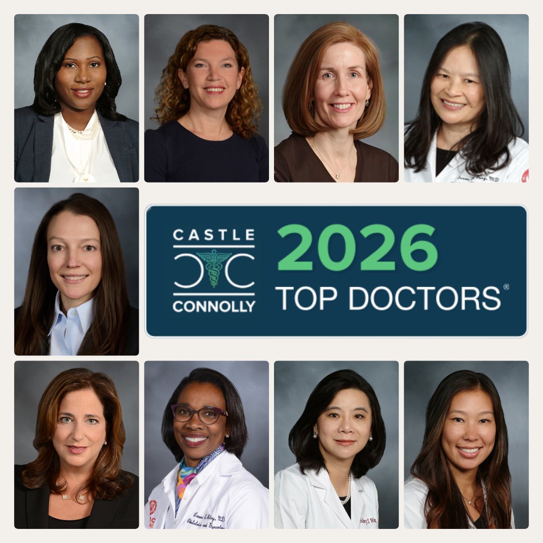 WCM_OBGYN's tweet photo. Proud to announce @CastleConnolly has named NINE @WeillCornell Ob/Gyn physicians as 2026 Top Doctors, placing them in the top 7% nationwide. Congratulations to our exceptional doctors! #cctopdocs #topdoctor #obgyn https://t.co/WQDq4ek1BY
