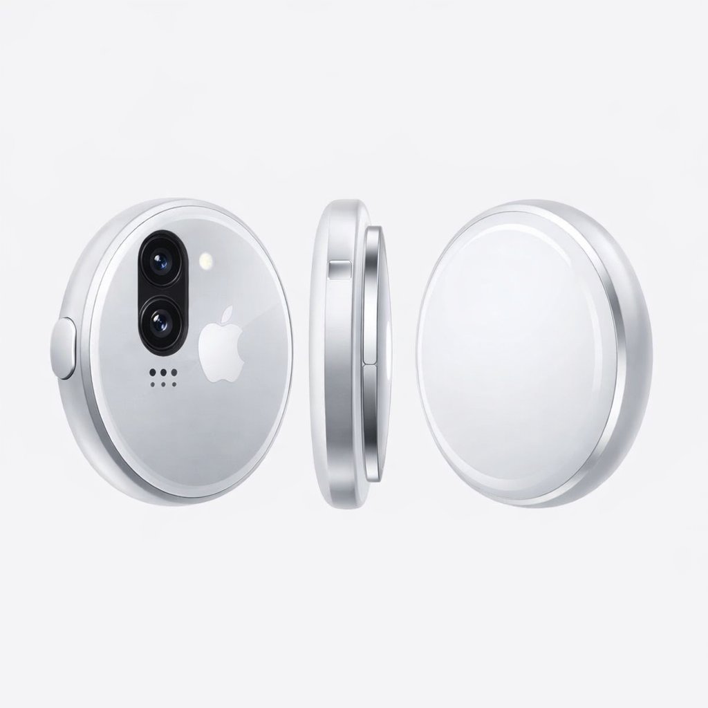 ✨🔘Un "AI Pin" Apple pour 2027 ?

Apple développerait un nouvel appareil boosté à l'IA, de la taille d'un AirTag, conçu pour être porté sur soi.

Il s'agirait d'un petit disque circulaire en aluminium et verre, à peine plus épais qu'un AirTag. Malgré sa taille, il embarquerait