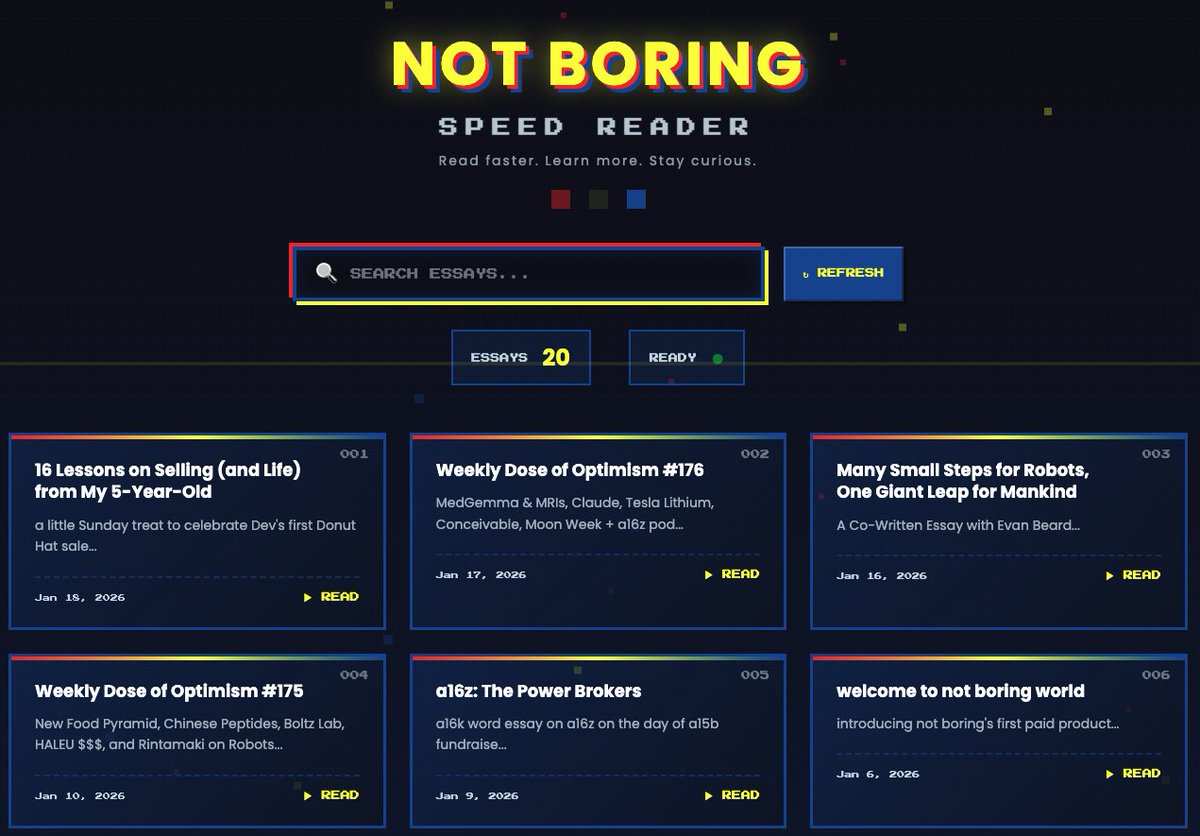 i have heard from some folks that not boring essays can be quite long, so  me and the boys are cooking something up.