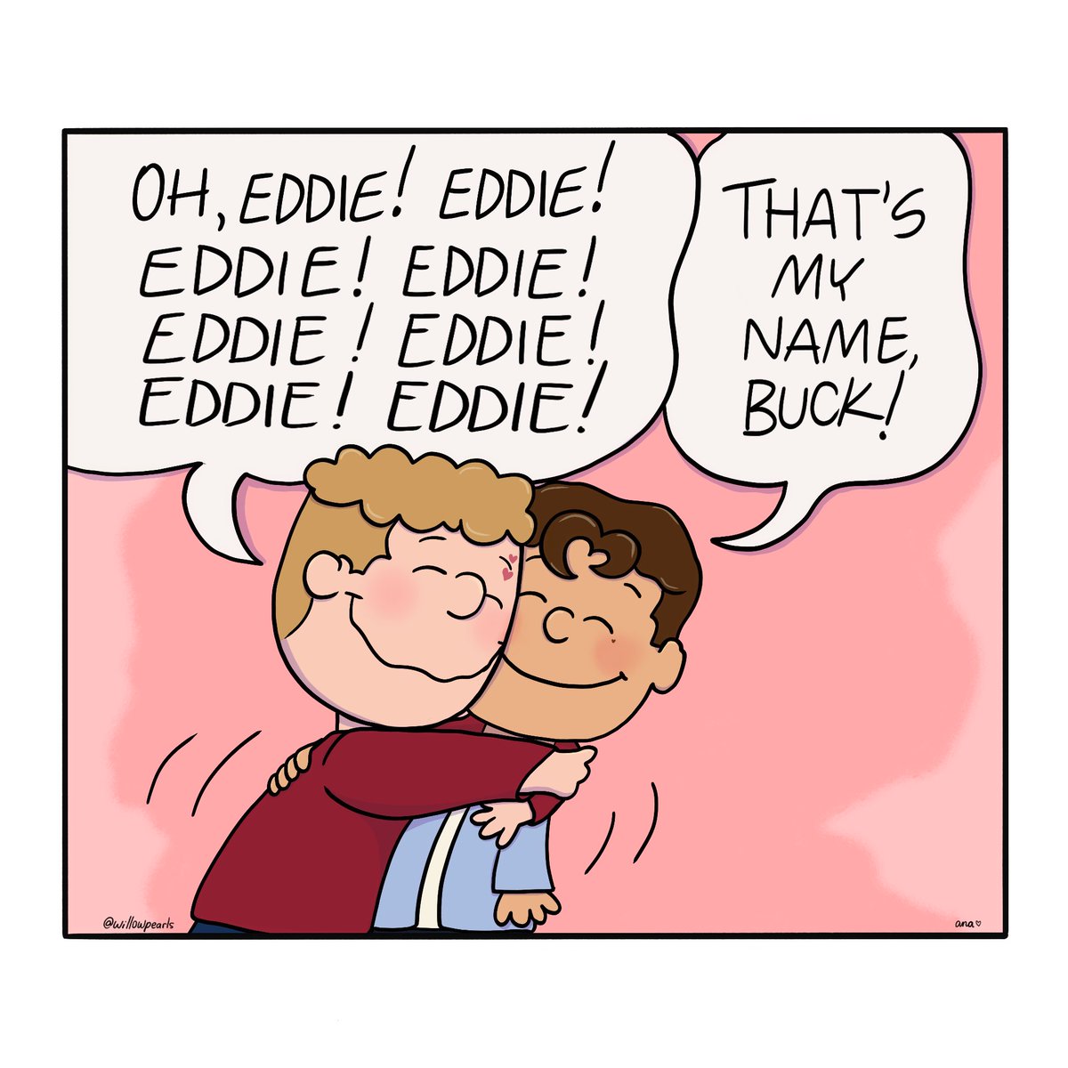 willowpearls's tweet image. buck just loves his eddie&amp;lt;3 and eddie loves him right back&amp;lt;3 #buddie #911onABC