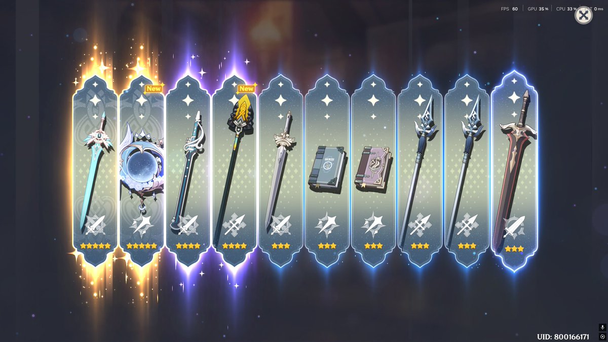 my first ever double 5 star in genshin after all these years 🥲