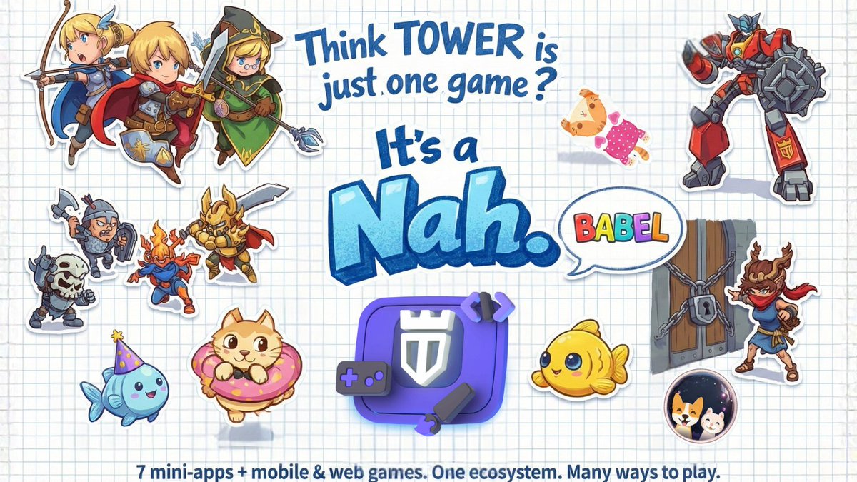🚀 Think TOWER is just one game? Think again. TOWER is a social-first  ecosystem of mobile games, web crypto games, and Base-powered mini-apps —  all built to play, share, and level up