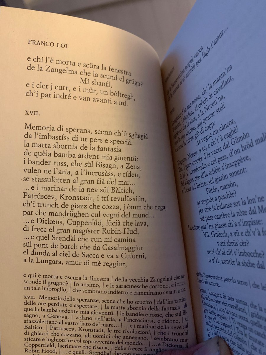 Filzi4's tweet image. Franco Loi che in “Stròlegh” passa indifferente dal Milanese (anche se qui parla di Genova) al Parmense ❤️