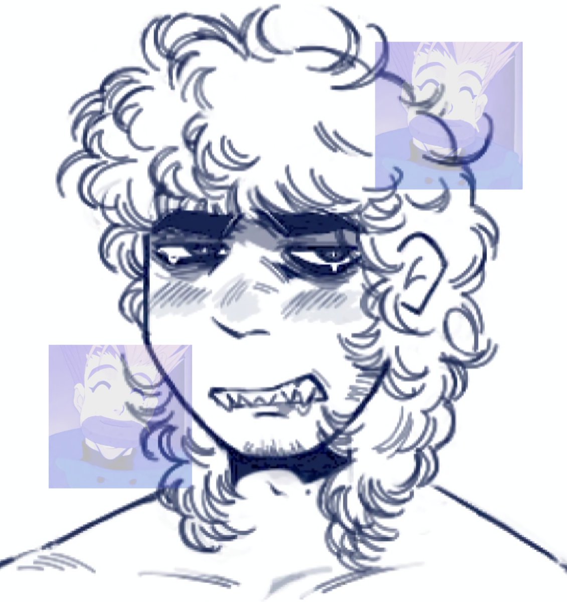 TeoCoffe's tweet photo. "How is that dih?" "Small, now leave alone." It's been so long since I drew that type of body; this is Velvet, in case anyone's interested. 

He can be a little shy 

#nsfwart #originalcharacter #drawing https://t.co/SMczboB6e7