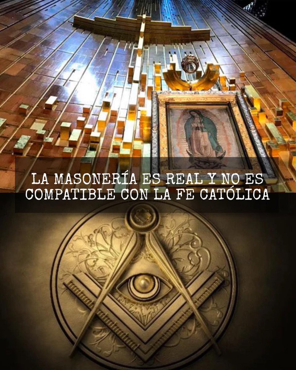 CarlRamirezA's tweet photo. ¿LO SABÍAS? 📝

CONTRARIO a lo que se sostiene, la masonería NO ES parte de las teorías de conspiración; es muy REAL.

☑️ La masonería influenció las acciones que PROHIBIERON el culto público en México; hecho que derivó en la Guerra Cristera.

☑️ La Iglesia Católica ha CONDENADO a la masonería en numerosas ocasiones, comenzando con la bula “In eminenti apostolatus specula”, del Papa Clemente XII en 1738.

☑️ En septiembre 2025, se celebró en el Senado de la República (México), el XLIII Congreso Nacional Masónico de Grados Filosóficos.

La masonería se ha intentado disfrazar como filántropos; NO te dejes engañar.