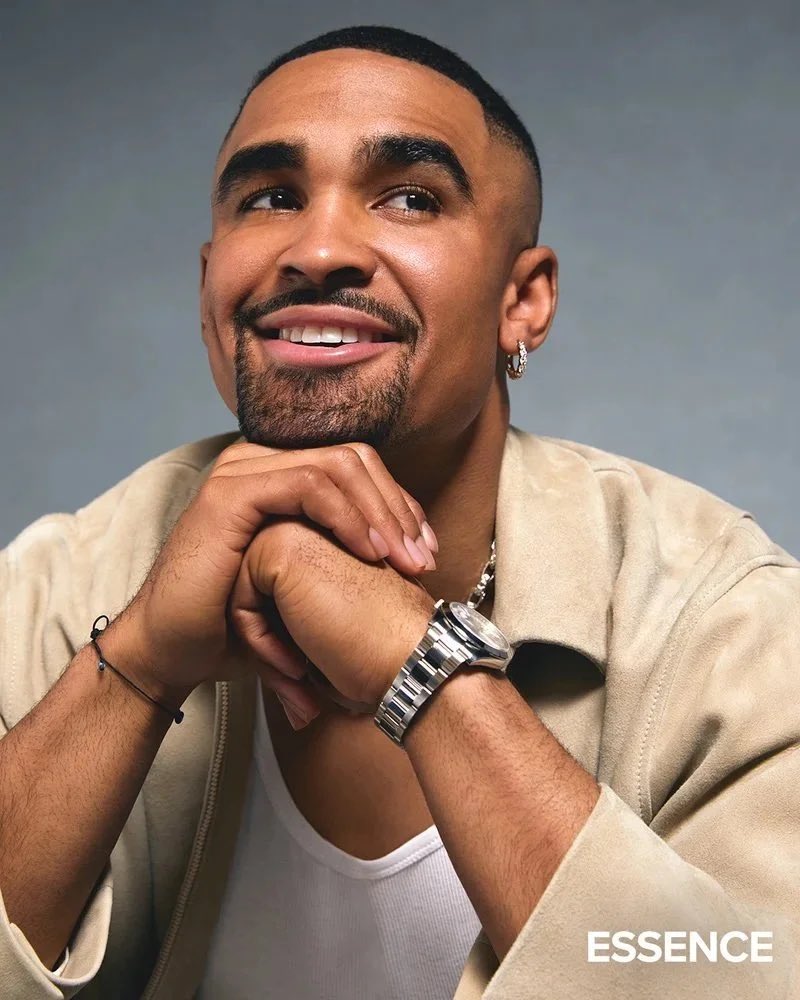 Lazerus's tweet image. More than 100 people across sports were asked to name the leaders they admire most

#Eagles QB Jalen Hurts came in at No. 12. He finished ahead of Patrick Mahomes, Aaron Judge, and Sean McVay, making him the highest-ranked NFL player on the list.

“He’s so calm, when someone…