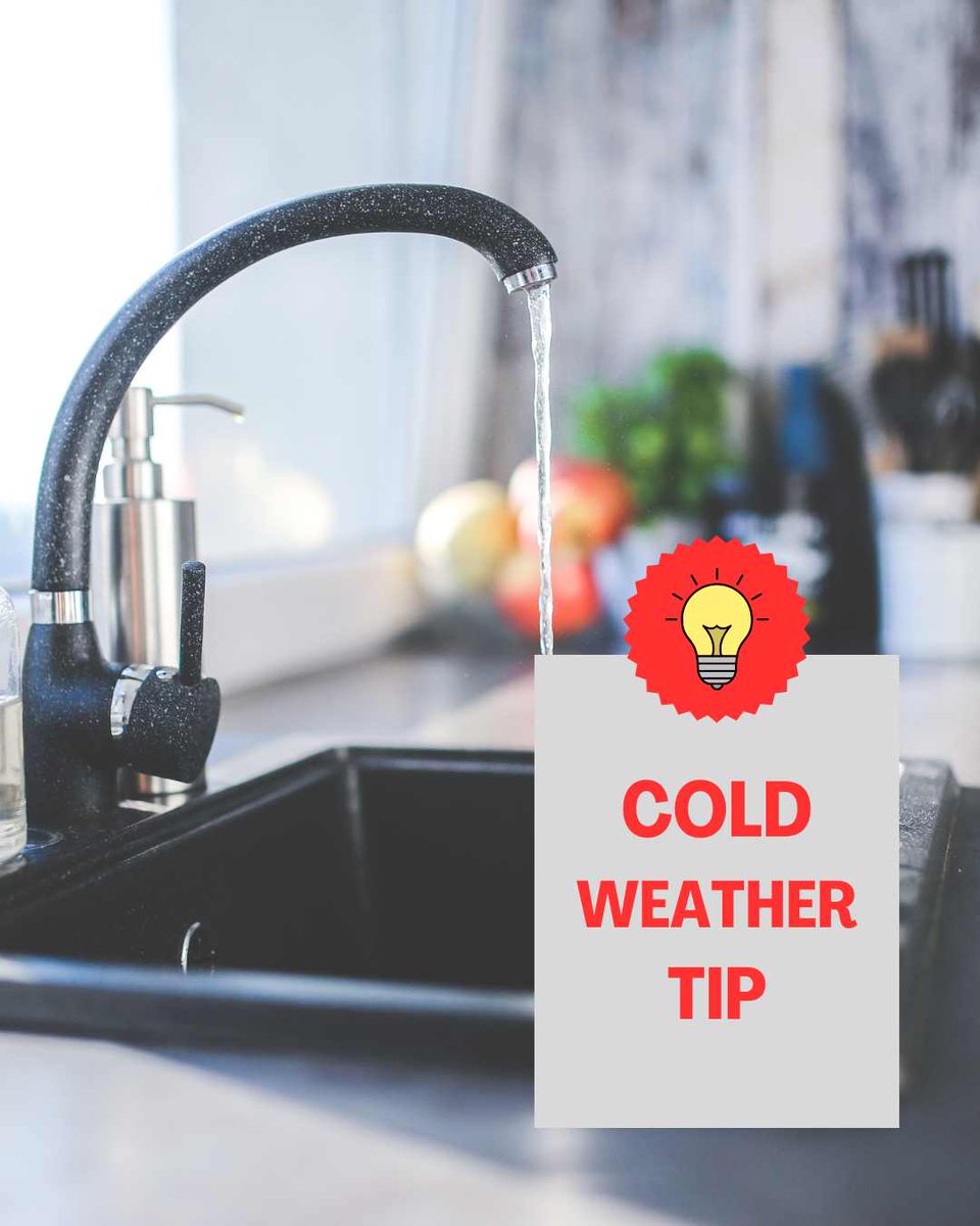 Let those faucets drip, drip, drip — it keeps water moving and pipes from freezing.
