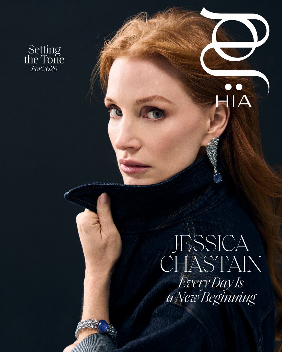 hiamag's tweet image. With every chapter of her career, Jessica Chastain has learned to approach growth differently. Experience has taught her the value of reflection, balance, and choosing when to move forward, and when to take care of what lies beneath the surface.
As our January cover star,…