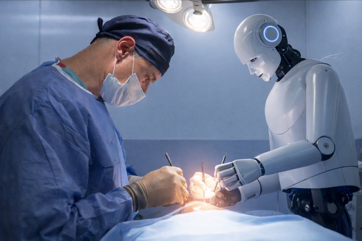 Yıl 2040 sizce? #surgery #ArtificialIntelligence #YapayZeka #Oncology #Health <a href="/juliomayol/">Julio Mayol</a>