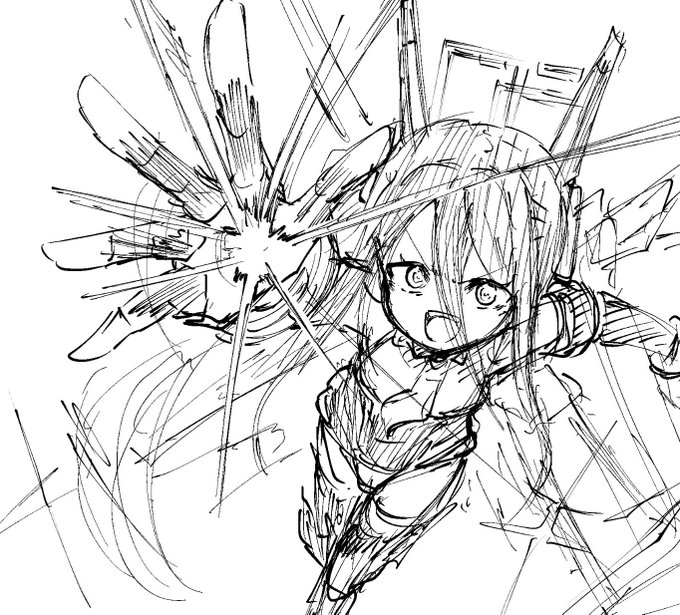 臨戦アリスの飛行エフェクトを見てデスティニーを思い出したのでとりあえずパルマ撃たせてみた落書き 