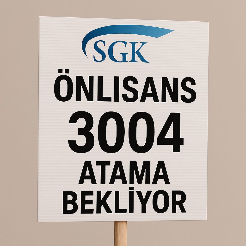 SGK’nın işi sosyal güvenliktir, mezunu da bellidir: 3004 Sosyal Güvenlik.
Kendi alan mezununu yok saymak, emeği ve yılları hiçe saymaktır. Bu adaletsizlik sona ermelidir.

#SGK2026da3004üAtasın