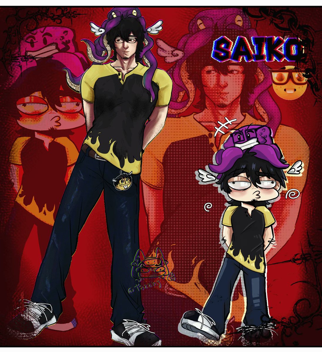 Desenho do saiko ae🐓

 #saiko #kksaiko #art #fanart