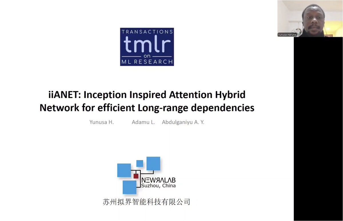 TmlrVideos's tweet image. iiANET: Inception Inspired Attention Hybrid Network for efficient Long-Range Dependency

Yunusa Haruna, Adamu Lawan, Abdulganiyu Abdu Yusuf

tmlr.infinite-conf.org/paper_pages/HG…

#inception #attention #recognition