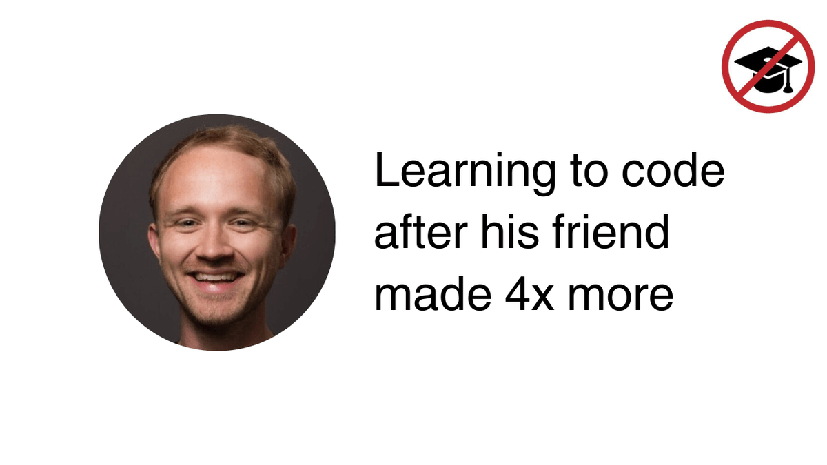 No CS Degree tweet media