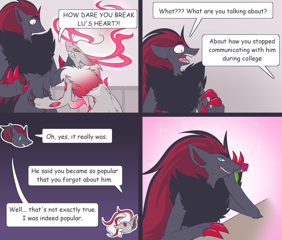 GeraF71049's tweet image. I just want you to be happy....
#Pokemon #Lucario #Zoroark #Furfrou #Liepard