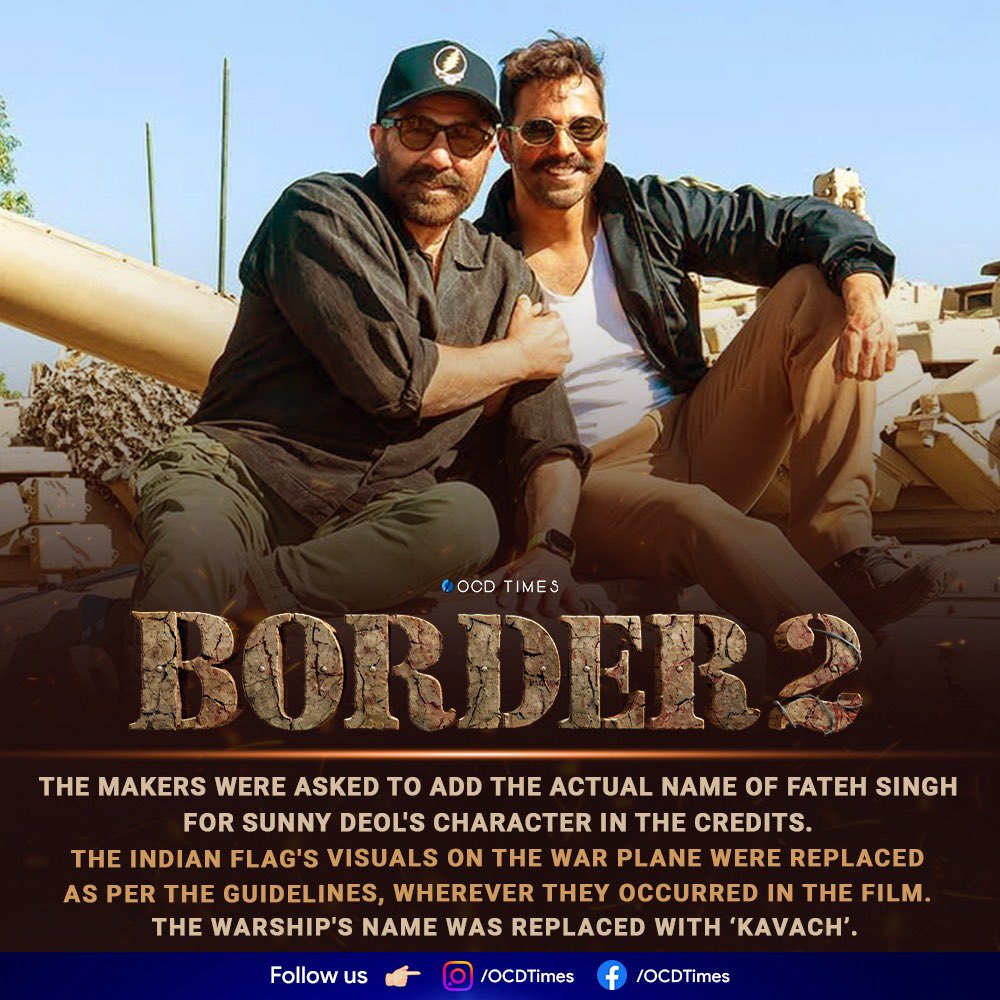 ocdtimes's tweet image. Advance Booking Numbers have increased to 50K+ in National Chains (#PVR, #Inox, #Cinepolis) alone. Heading for a ₹30Cr+ opening.
.
#OCDTimes #SunnyDeol #VarunDhawan #DiljitDosanjh #AhanShetty #MedhaRana #MonaSingh #AnyaSingh #SonamBajwa #AnuragSingh #Tseries