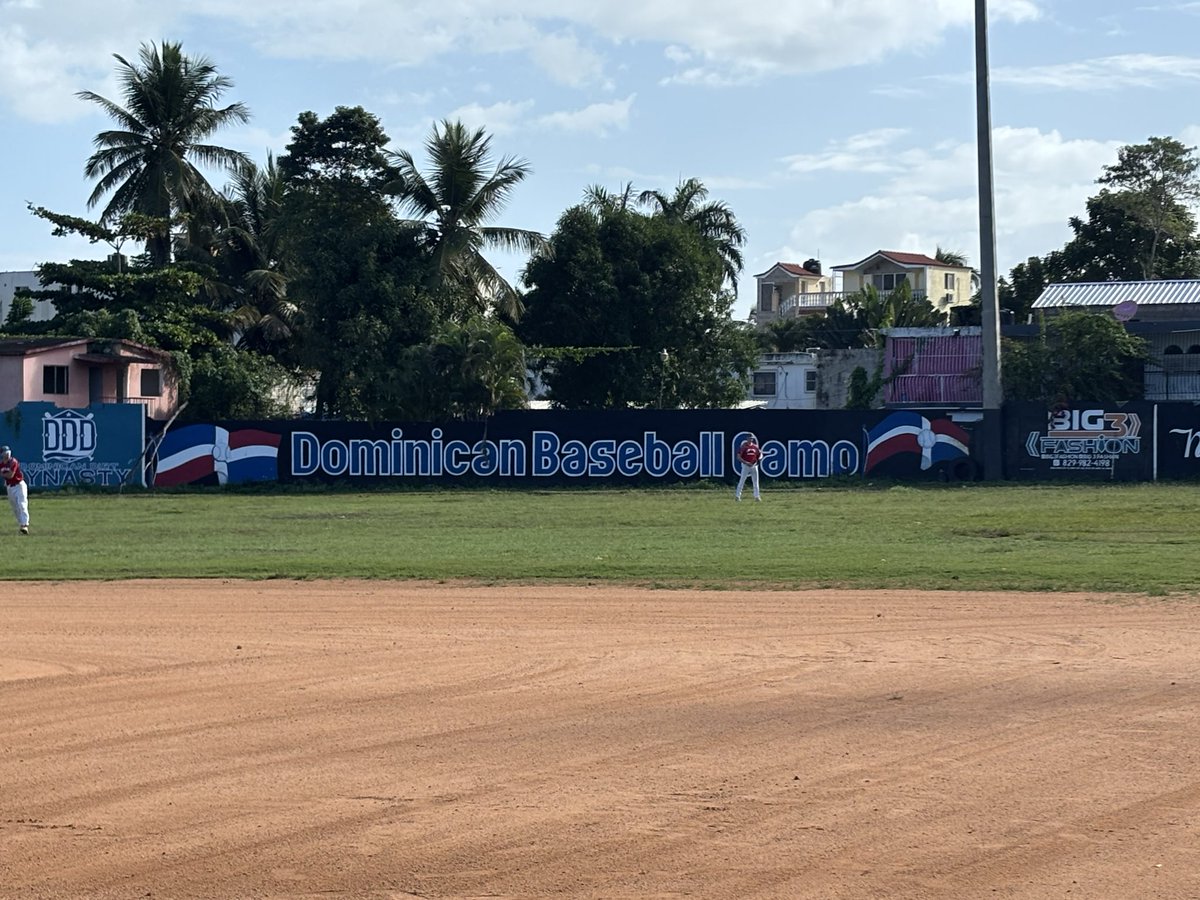 CortBaseball's tweet image. Highlights from Game 3 vs an unbelievable talent Dominican Club a 9-3 loss.  Karwowski towering home run, Nolan smith double, single, walk.  Reid martin two hits, nick Plue two hits.  Off to the NY Yankees Dominican training complex for a workout!