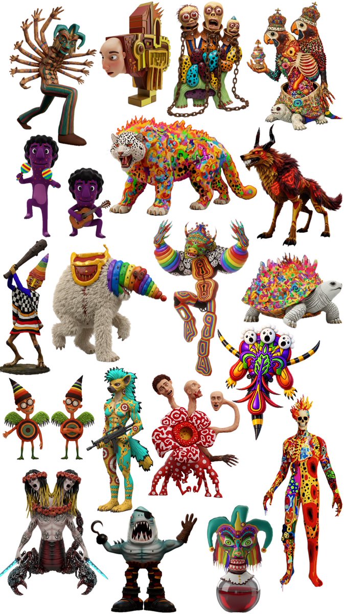 DerpyTango's tweet image. Here is Half of my Hand Drawn—&amp;gt;AI automated art catalog for January 2026
🎭🎨🖼️💻🛜🧠
I am really excited to create more #Aiart is a joy! 
-Follow my strawpage: derpytango.straw.page
Follow/RT/Share for more AI art content