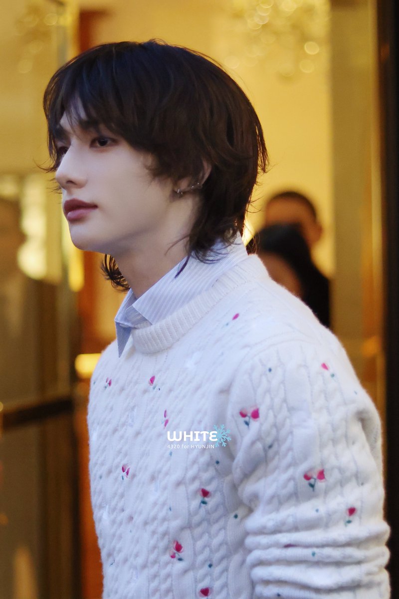 havenfiIm's tweet image. hyunjin’s dior after party outfit has roses and dove motifs on it 🌹🕊️

HYUNJIN AT DIOR PFW 
#DiorWinter26_HYUNJIN 
#HYUNJINxDior