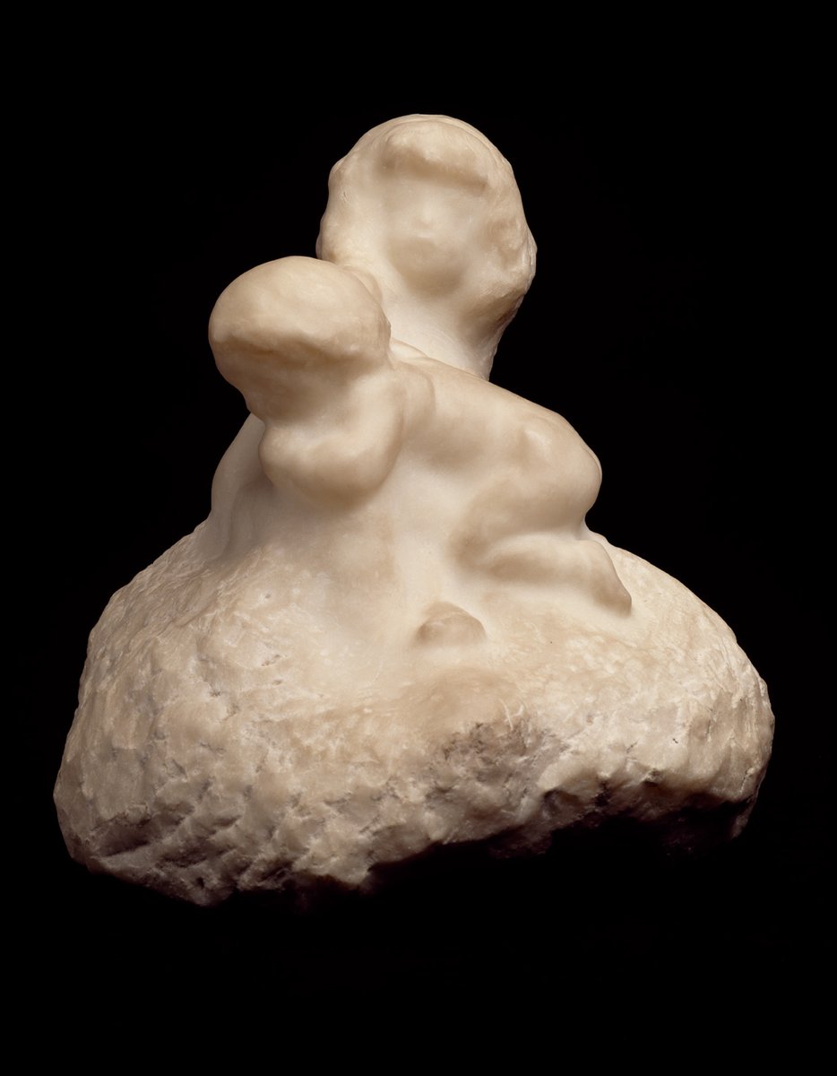 ElMuseoSoumaya's tweet image. En el #DíaDelAbrazo te mostramos esta obra de Auguste #Rodin, esculpida en mármol blanco, para inspirar cercanía y calidez.