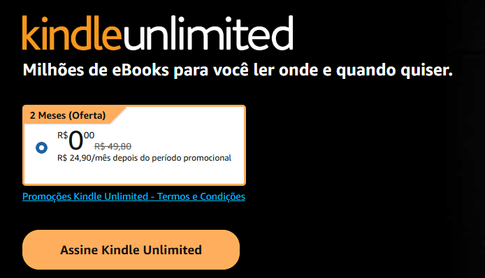 🚨 KINDLE UNLIMITED GRÁTIS 🚨

🔥 SÃO 2 MESES DE GRAÇA 🔥
🔗 RESGATE AQUI: amzn.to/49xRuCv

⚠️ Oferta por tempo limitado!!!! Teste na sua conta!!!