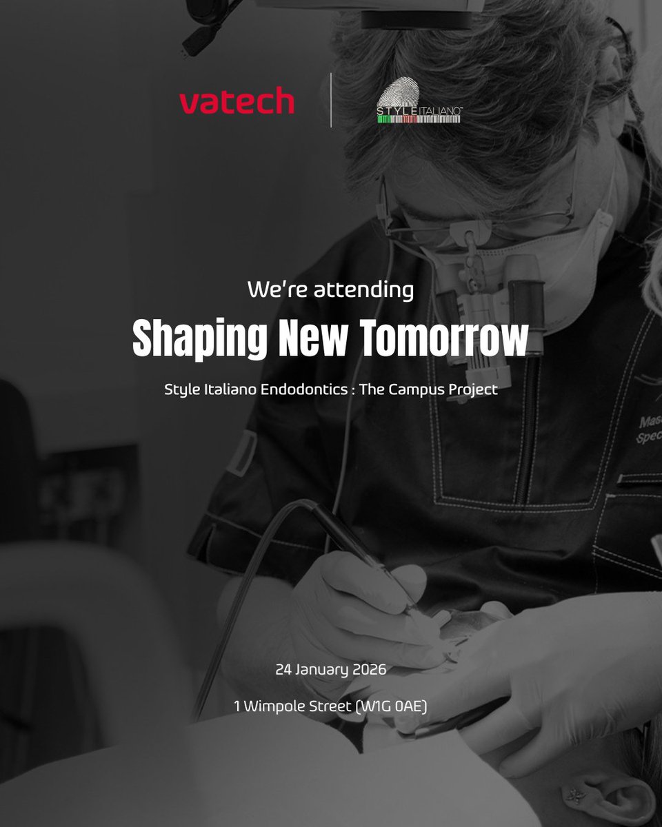VatechUK1's tweet photo. We’re attending Shaping New Tomorrow, the Campus Project by @styleitalianoendodontics

Proud to be part of a project that supports education, collaboration, and the next generation of endodontists.

Looking forward to meaningful conversations and new connections! https://t.co/fi7JYJ57nu
