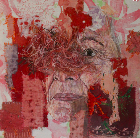 msabine900's tweet photo. #EmilyTull #Contemporary #British #TextileArt #ThreadPainting
Emily Tull
THE CLARITY OF UNTANGLING THE THREADS, 2025
Hand stitching on printed cotton, madder dyed fabric pieces, stitched with some madder dyed wool and silks https://t.co/V2djxS2okY