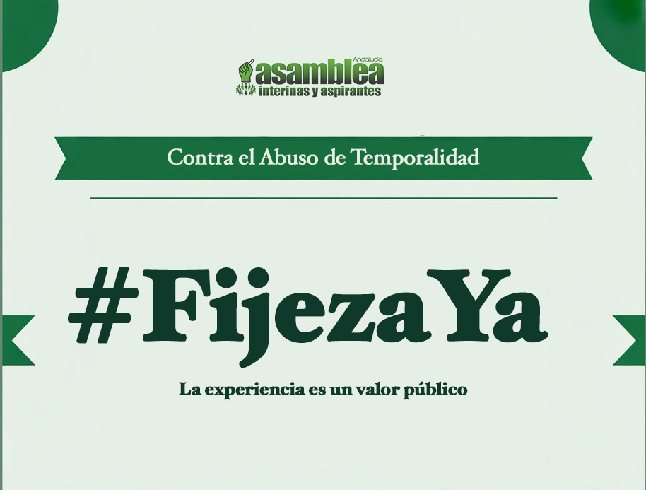 <a href="/asamblinterinas/">Asamblea de Interinas y Aspirantes de Andalucía</a> #FijezaYa
