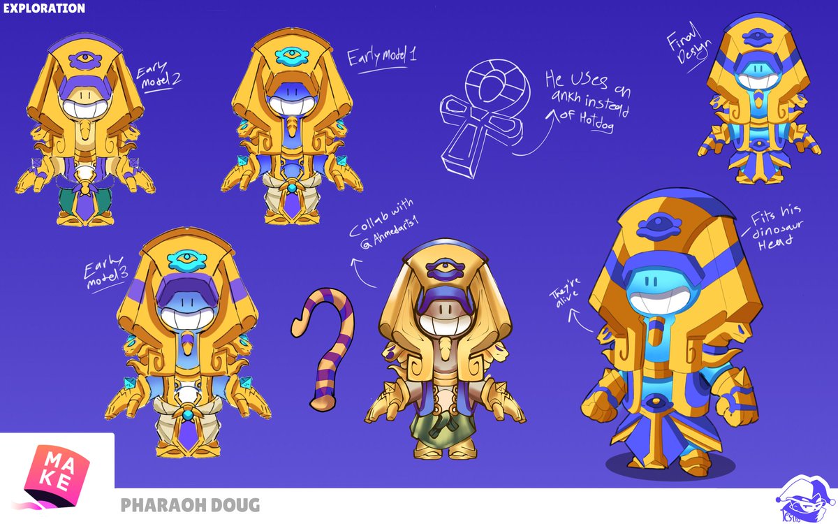 -Pharaoh Doug ✨🔮 
(4/8)

make.supercell.com/en/creation/ph…

#supercellmake #brawlstarsart #BrawlStars