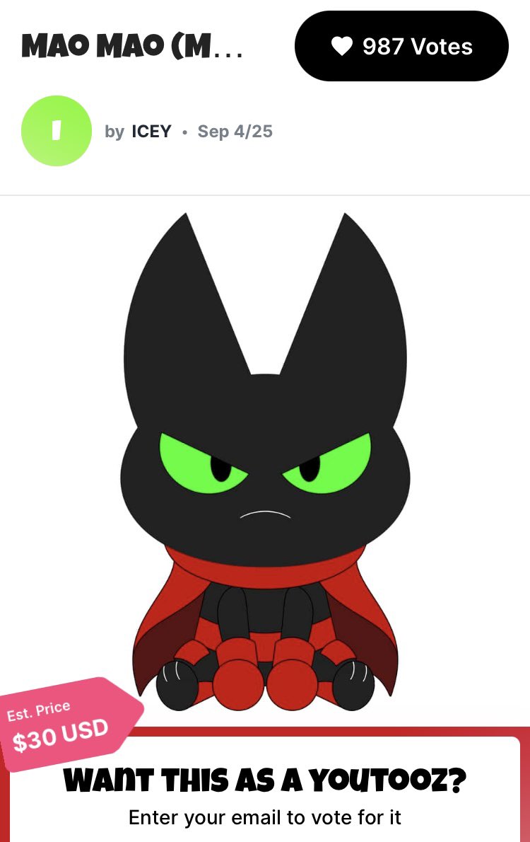 <a href="/youtooz/">youtooz</a> PLEASE make Mao Mao a marketable plushie