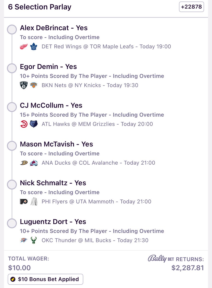 WorstPickz's tweet photo. Bday Bonus Bet Parlay ~ Greed🧌

@Playbook https://t.co/mFcsGO4Jck