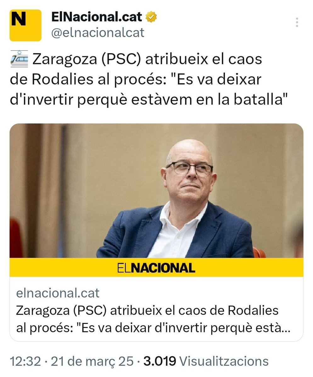 Pro_Cassandra's tweet image. 🔴🚉 CAS RODALIES ET AL.
1.- Els espanyols mai no s'han amagat de dir que el 'caos' de @rodalies és perquè la majoria som independentistes.
2.- Més encara, de fet ho és per ser nació, d'aquí el dèficit fiscal estructural de tots els Països Catalans, que equival a odi estructural…