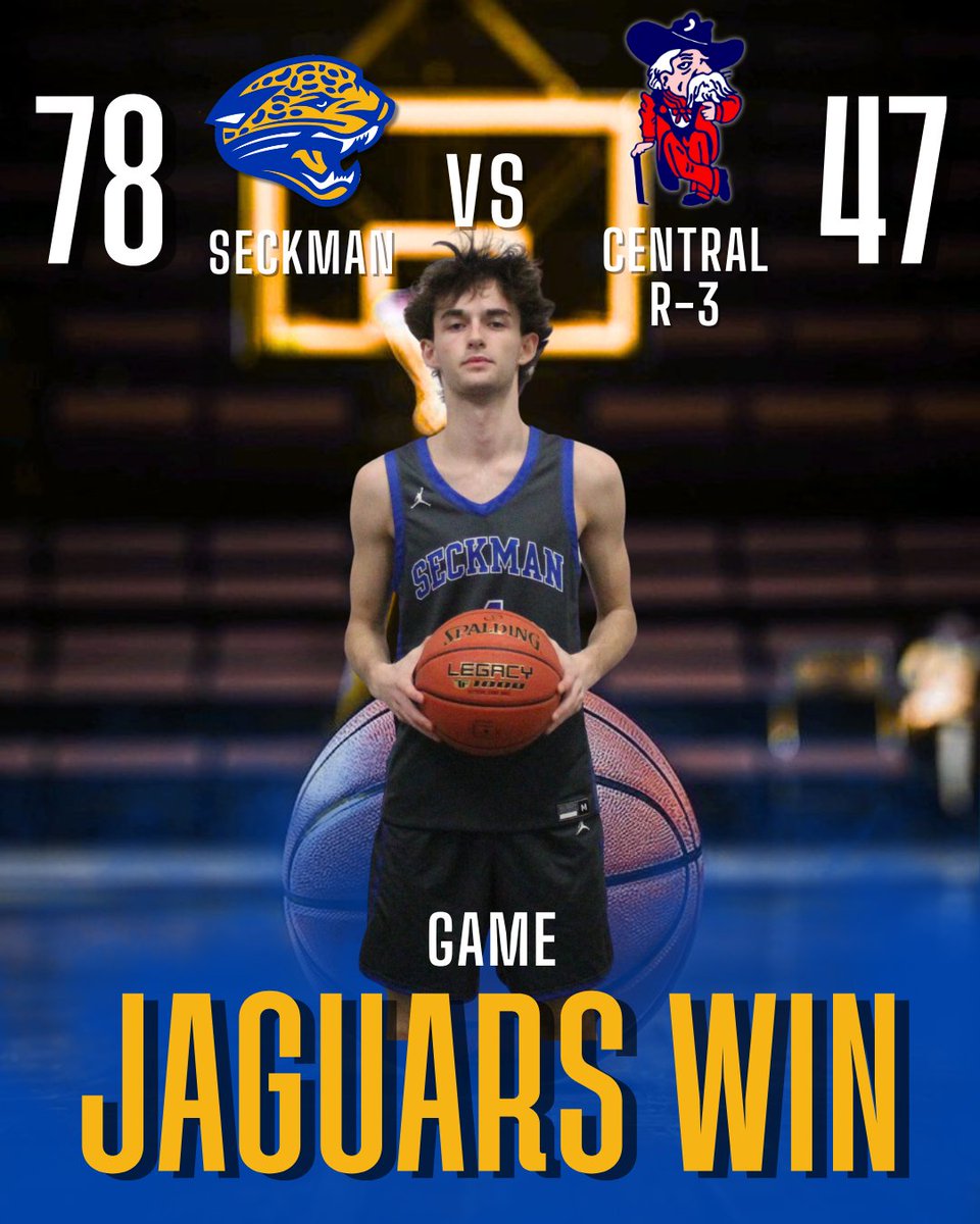 Seckman_Hoops's tweet photo. Final from last night: 

The Varsity boys moved to 12-5 with a win last night over Park Hills. Sam Guethle led the Jags with 21, Cooper Hoog added 14, and Brayden Holdenried added 10. The Jags are back in action tomorrow against Pattonville in a huge conference matchup! #RollJags https://t.co/HJMqptty7c