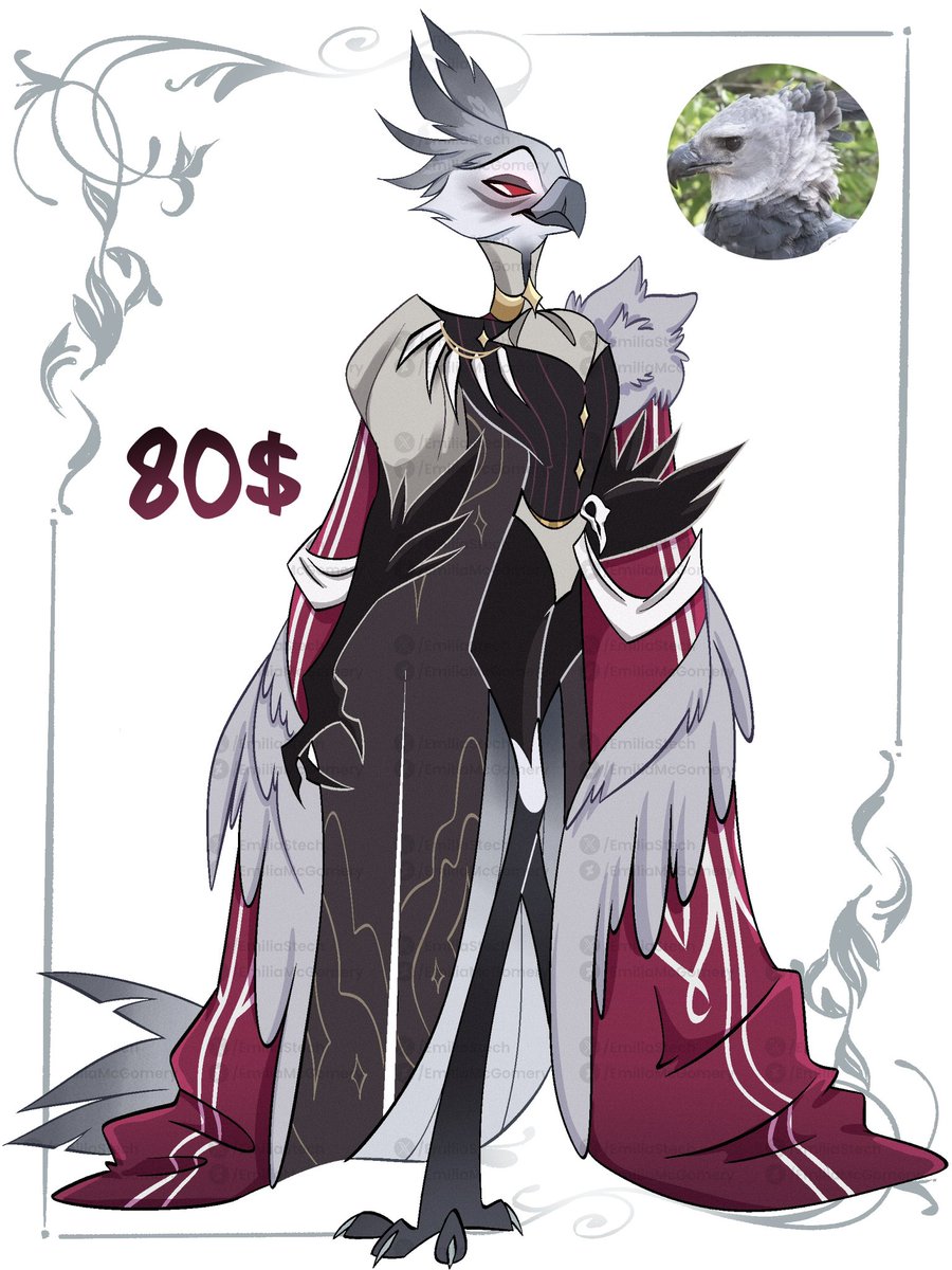 Harpy Eagle🦅

PAYPAL ONLY (80$💸)
#HelluvaBoss #adoptable #Commission #OC #goetia