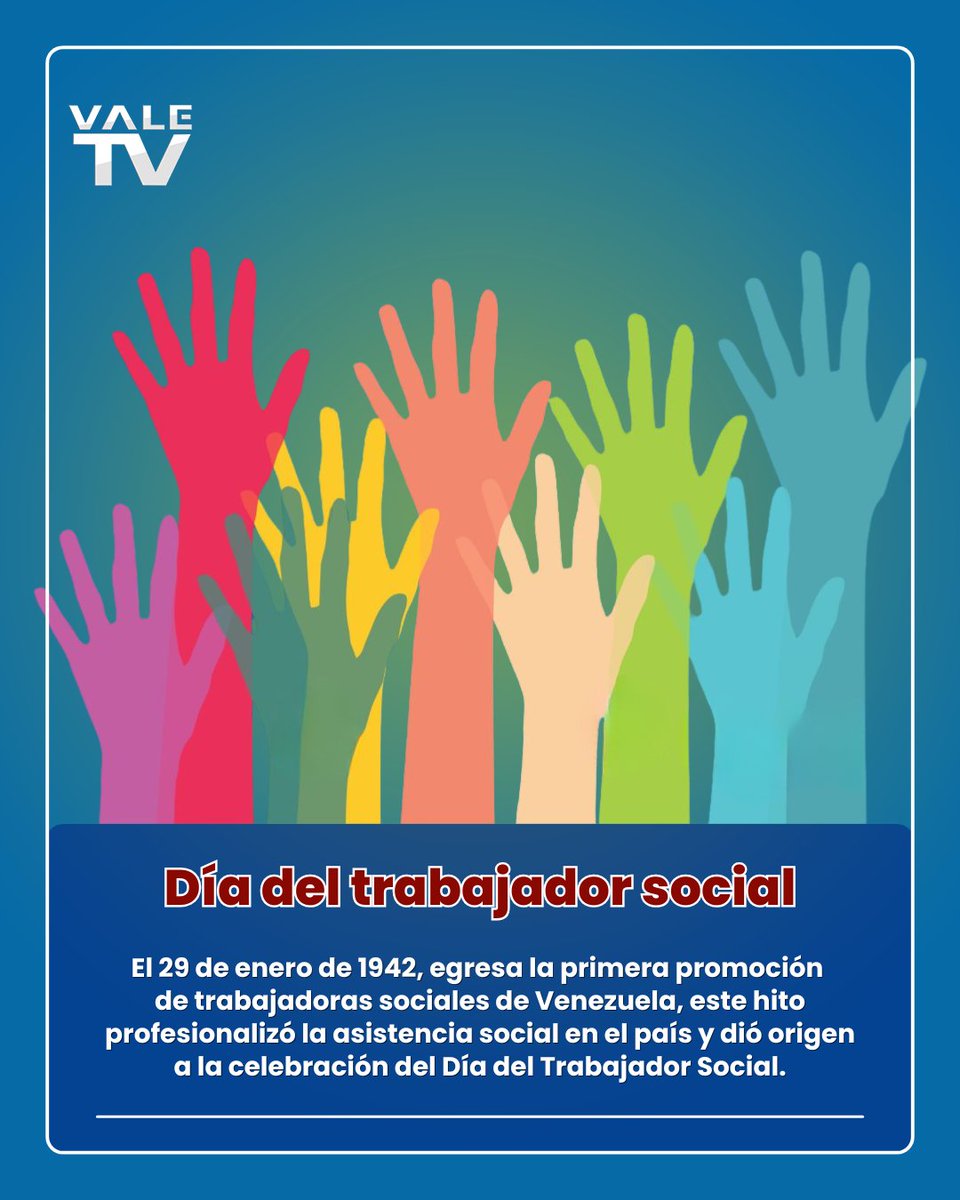#UnDíaComoHoy en 1942, egresa de la Escuela de Servicio Social del Ministerio de Sanidad y Asistencia Social, dirigida por Luisa Amalia de Vegas, la primera promoción de trabajadoras sociales de Venezuela. Por esa razón hoy celebramos el #DíaDelTrabajadorSocial en nuestro país.