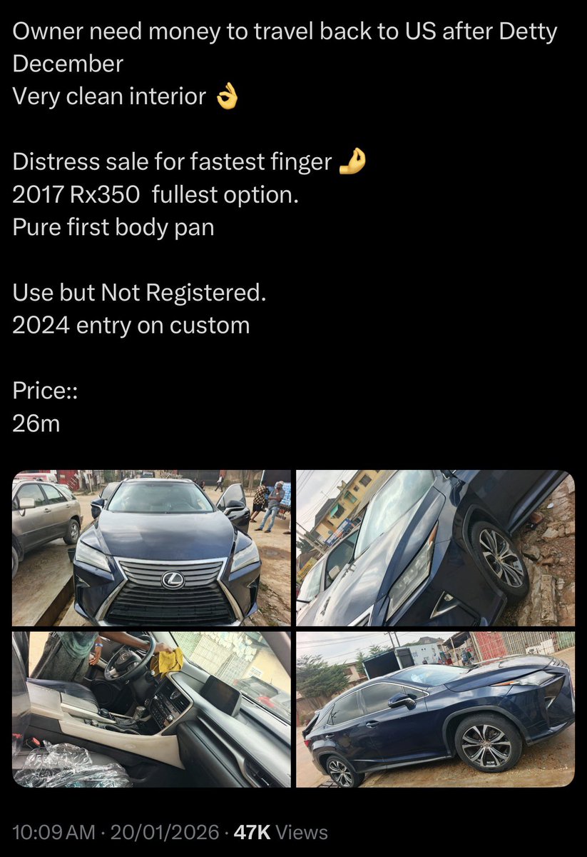 naclips001's tweet photo. What started as a routine VIN check got weird real fast.

2017 RX350 F Sport.
VIN shows a grey/gold car sold at Manheim — cross-checked on EpicVIN.

But the car on sale?
Blue. Different interior. Different car.

If you’re buying without verifying VINs, you’re gambling. https://t.co/1ufse5Y7yg