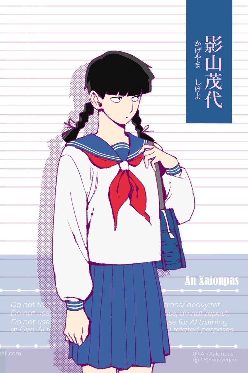 1708NguyenAn's tweet photo. Genderbend 
Kageyama Shigeyo x Reigen Arataka 
#mobpsycho100 #mp100 https://t.co/h8e0tZiEAx