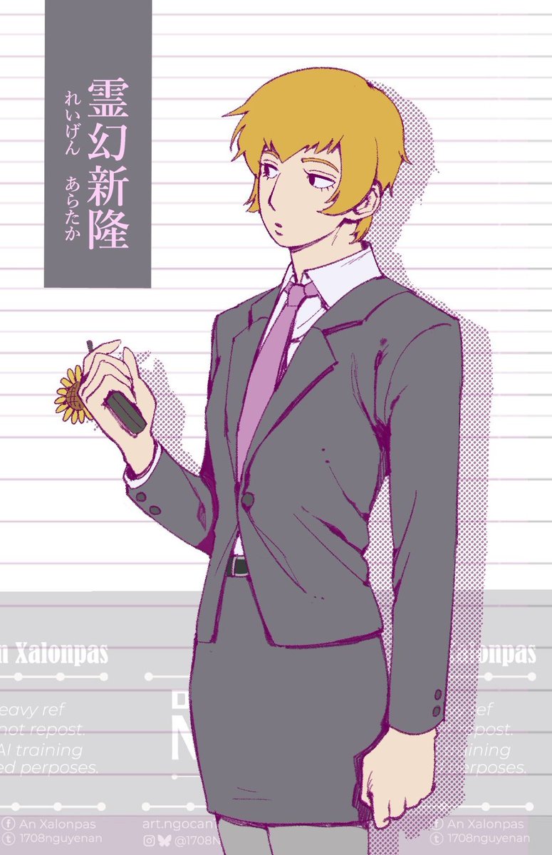 1708NguyenAn's tweet photo. Genderbend 
Kageyama Shigeyo x Reigen Arataka 
#mobpsycho100 #mp100 https://t.co/h8e0tZiEAx
