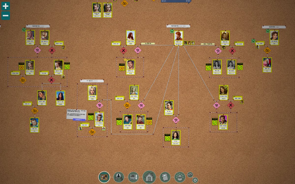 金偶像谜案/鲁特里一家死了
两个神作级填空流推理游戏，金偶像填事件过程，鲁特里填家谱树里每个人照片姓名职业(图4剧透预警)
两个游戏剧情都不复杂，但在玩法上都有独特的设计，而且也都在复杂的谜题和线索里埋了点反转，整个游戏体验堪称惊艳
当然同时也拿下了我的脑子，幸好明天玩终末地应该不需要