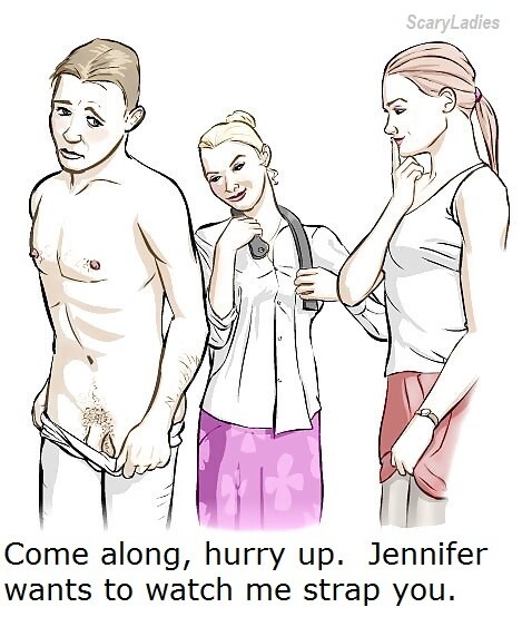 She can and will invite whomsoever she likes to witness your discipline.  Better get used to it!

Art looks like Under Ling.  Can anyone confirm?