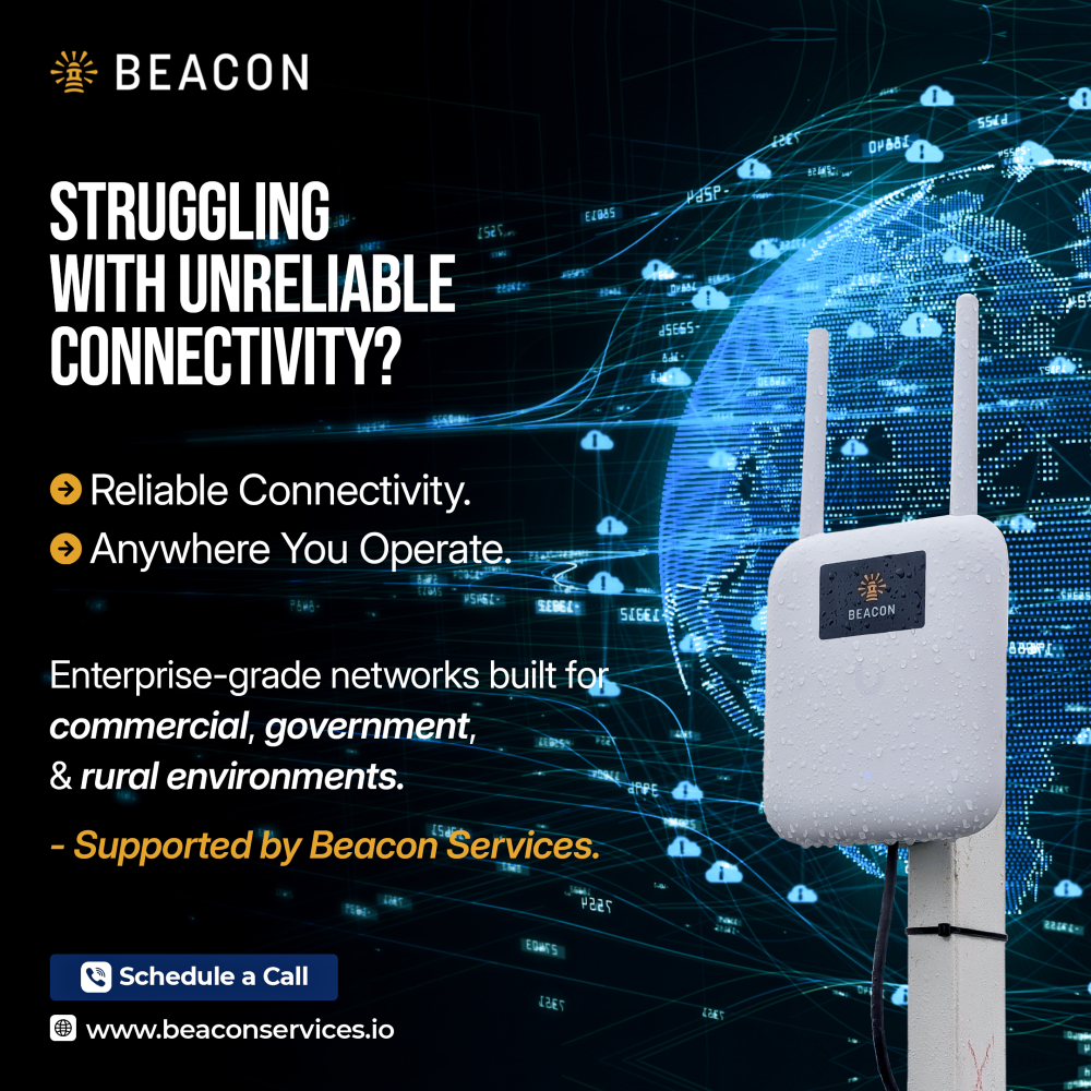 beaconwifi's tweet image. Unreliable connectivity doesn’t just slow things down, it disrupts operations, frustrates users, and limits growth.

Beacon designs enterprise-grade networks, where traditional infrastructure fails. 

🌐 beaconservices.io

#BeaconServices #Wifi #NetworkSolutions
