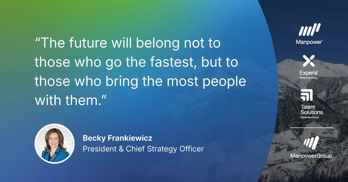 In a world of rapid AI change, leadership isn’t just about speed—it’s about bringing people with you.

<a href="/ManpowerGroup/">ManpowerGroup</a>'s Becky Frankiewicz shares how leaders can balance performance today while preparing people for what’s next. 

Read the article here: bit.ly/3LBOCLK