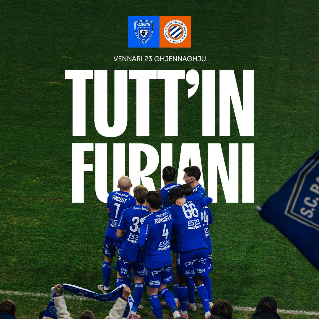 SCBastia's tweet image. 🔥 VENNARI, TUTT'IN FURIANI.

🎫 sc-bastia.corsica/pages/billette…