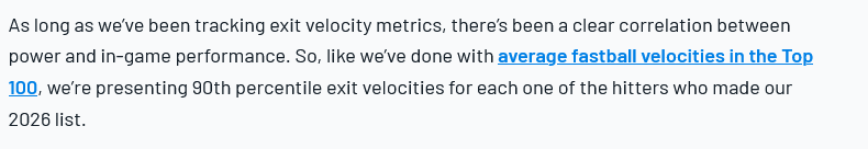 WexlerRules's tweet image. Per @BaseballAmerica 
Carson Benge 105.9
Jett Williams 103.4
A.J. Ewing 103.2 baseballamerica.com/stories/90th-p…
