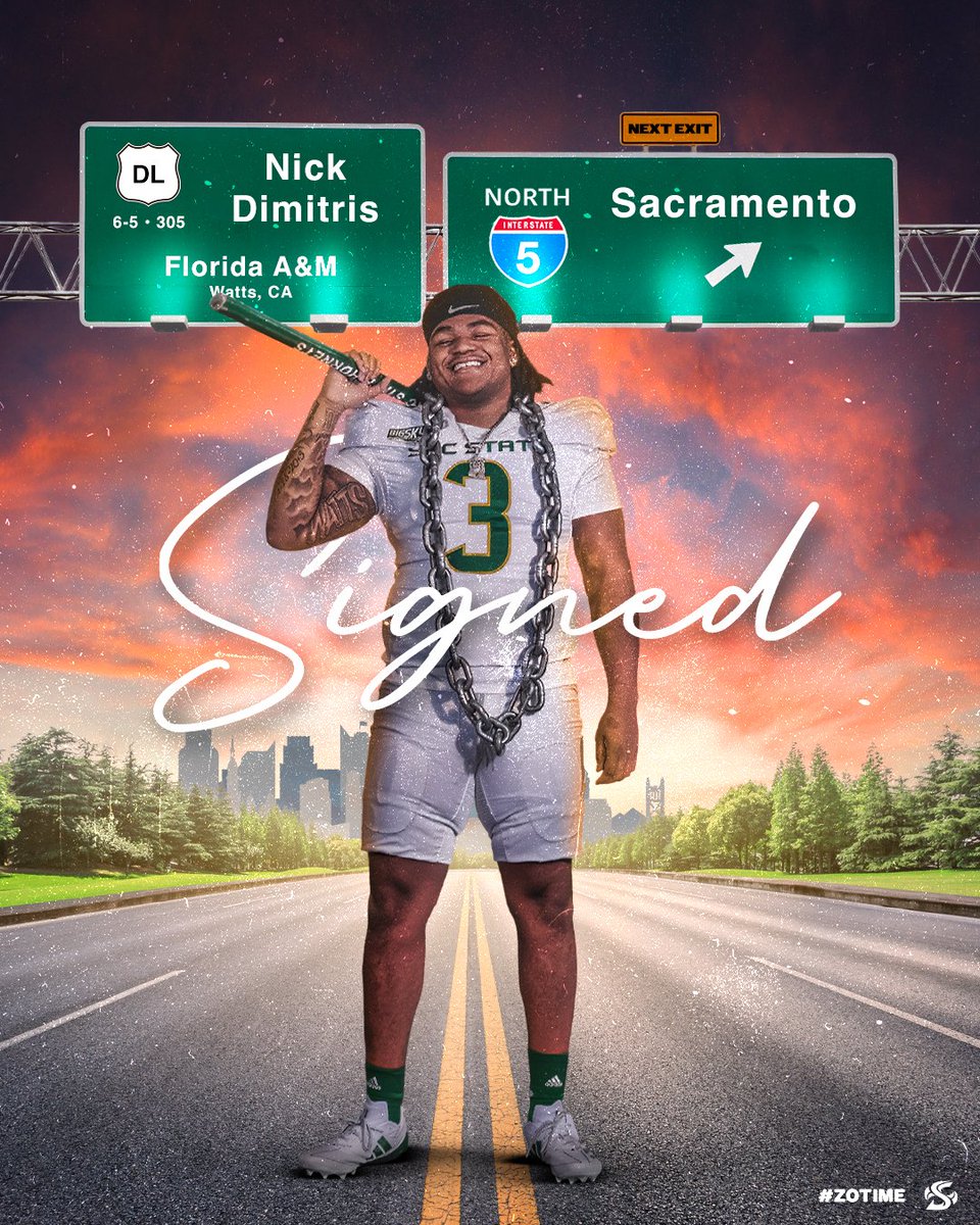 𝙎𝙄𝙂𝙉𝙀𝘿: 𝙉𝙄𝘾𝙆 𝘿𝙄𝙈𝙄𝙏𝙍𝙄𝙎, 𝘿𝙇
• Played the last two seasons at Florida A&amp;M.
• Graduated from Sierra Vista HS.
• Ranked as No. 45 prospect in California as a senior.