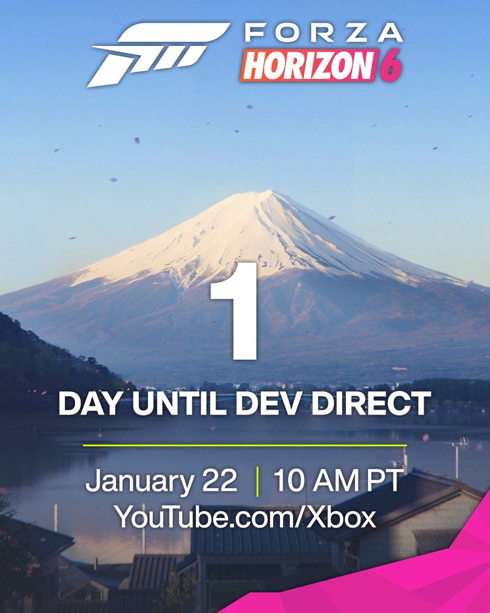 ForzaHorizon's tweet image. Tomorrow. You. Me. Horizon Festival in Japan. Xbox Developer Direct. 
Any questions?